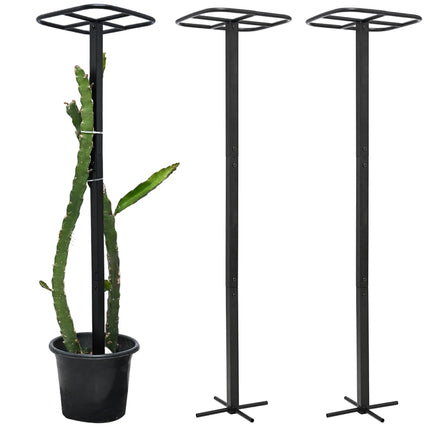 Yohsnor 2PCS 50" Metal Dragon Fruit Trellis,Durable Vertical Garden Support