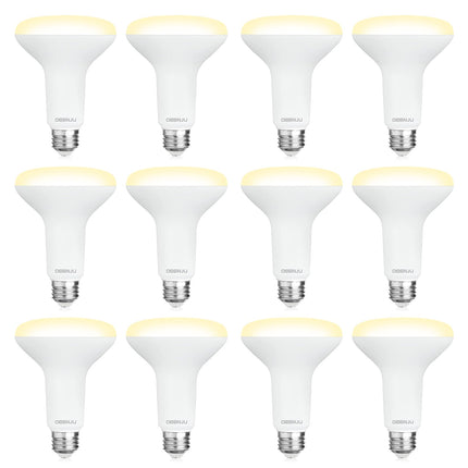 DEGNJU 12 Pack BR30 LED Recessed Light Bulb, Dimmable Indoor Flood Light Bulbs CRI80 7W Equivalent 65W 2700K Soft White 650 Lumens, 15000 Lifetime Hours E26 Base LED Can Light Bulb, Flicker-Free