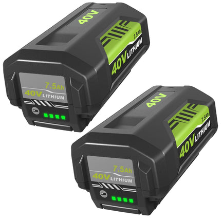 2Pack 40v 7.5Ah OP4026A Battery Replacement for Ryobi 40V Battery Compatible with Ryobi 40 Volt Battery Lithium OP4026A OP4015 OP4040 OP40201 OP4050A OP4015 OP40261 OP4030 OP40401 Power Tools