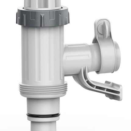 SUMMERBUDDY Pool Hose Adapter for Above Ground Swimming Pool, Pool Replacement Parts with Plunger Valve and Pool Pipe Holder Compatible with Intex/Bestway/Stock Tank Pool, Pool Pump Parts