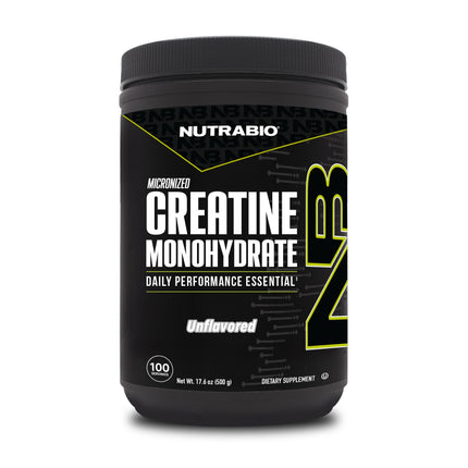 NutraBio Pure Micronized Creatine Monohydrate Powder Supplement, Unflavored, (500 g) - Supports Bulk Muscle Energy, Recovery, and Strength - HPLC Tested Creatine Powder Supplement for Men and Women