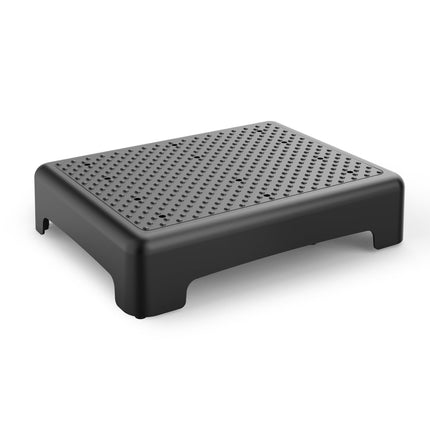 HBTower Mobility Step Stool for Adults & Seniors - Non-Slip Platform Indoor and Outdoor, Portable Riser, Safety Step for Car, Bedside, Office, Shower, Stairs - Black
