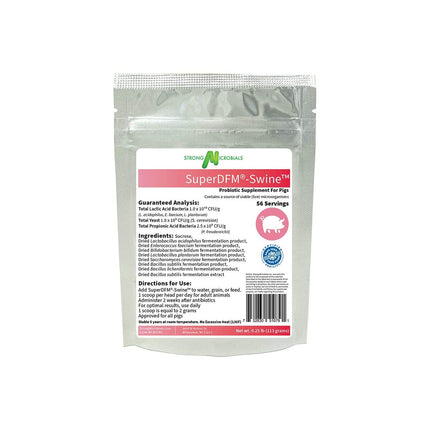 SuperDFM-Swine, Probiotic Supplement for Pigs, 56 Servings