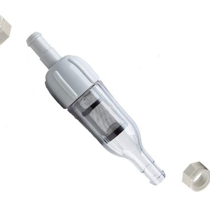 MAKHOON Pool Cleaner Assembly 48-080 with 2 Feed Hose Nuts D15 Replacement Compatible with Polaris Zodiac 48-080 in-Line Filter and Replace Universal Wall Fitting (UWF) Filter Screen 6-504-00 (1)