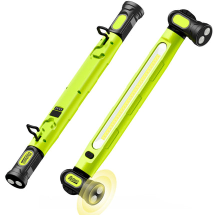 MechaniLite Under Hood Work Light Bar, 3000LM LED Magnetic Light Bar with Hooks, 5200mAh Cordless Rechargeable Hood Light Easter Birthday Gifts for Men/Mechanic/Car Repairing/Garage-Green(1 Pack)