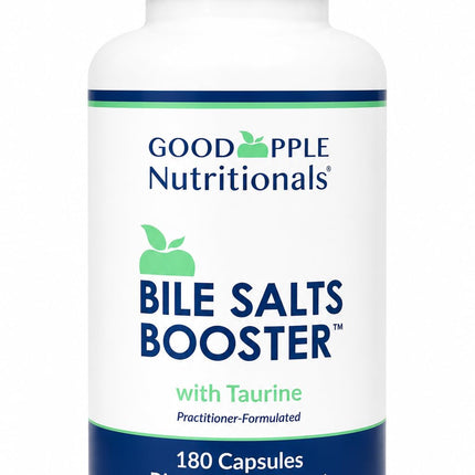 Bile Salts Booster – Bile Salts Supplement with Ox Bile + Taurine for Fat Digestion & Healthy Bile Flow* – Gentle 110 mg Formula – 180 Capsules