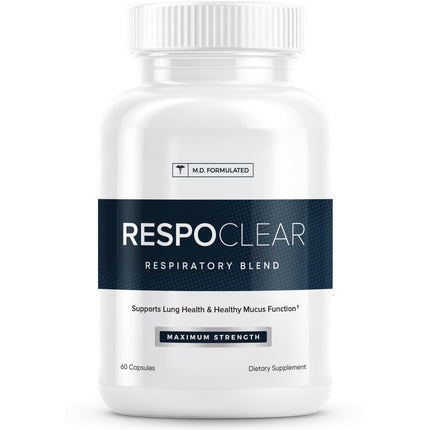 Herbal Tea Therapy RespoClear (60 Caps): Respiratory Lung Health & Sinus Support Supplement - NAC, Elderberry, & Quercetin - Lung Detox for Smokers & the Pollution-Conscious - GMO-Free & Made in USA