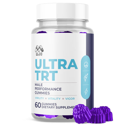 Ultra TRT Gummies for Men, Official Ultra TRT Male Gummys with All Natural Ingredients, Advanced UltraTRT Maximum Strength Men's Supplement, Active Lifestyle Support with Premium Vitamins (60 Gummies)