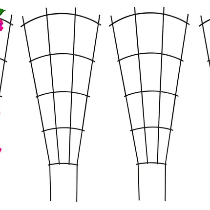 Mklsit 24" Metal Plant Trellis for Climbing Plants Support, 4 Pack