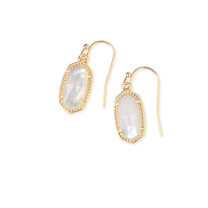 Kendra Scott Lee Drop Earrings for Women, Fashion Jewelry, 14k Gold-Plated, Ivory Mother of Pearl