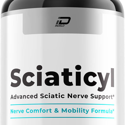 Sciaticyl Capsules – Sciaticyl Advanced Supplement Natural Blend Formula to Maintain Healthy Levels and Extra Strength (1 Pack - 60 Capsules)