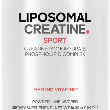 Codeage Liposomal Creatine Powder Supplement - 3-Month Supply - 5000mg Creatine Monohydrate Pre Workout & Post Workouts - Unflavored Creatine, Pure Creatine Powder, Creatinine for Sports - 90 Servings