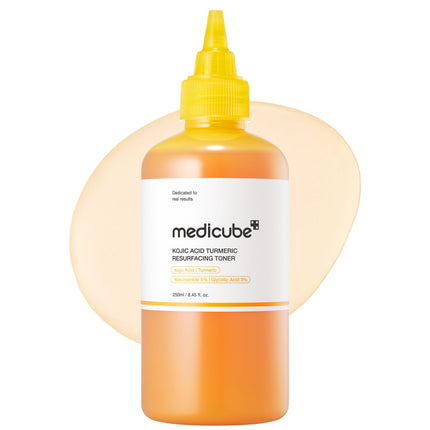 medicube Kojic Acid Turmeric Smoothing Toner for Face & Body, 8.45 fl.oz