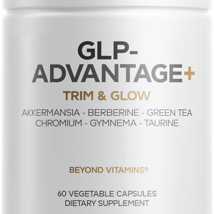 Codeage GLP-Advantage+ Supplement - Metabolic & GLP-1 Activity Support - Chromium, Berberine, Green Tea, Gymnema, Curcumin, Taurine, Resveratrol - Weight Management & Gut Health, Non-GMO - 60 Capsules