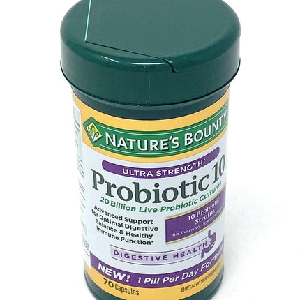 Nature's Bounty Ultra Strength Probiotic 10, 70 Capsules
