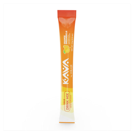 Mitra9 Kava Drink Mix | Orange Dreamsicle | 10 Stick Packs | Kava Root Extract Powder for Relaxation & Stress Relief | Non-Alcoholic, Zero Calorie Alcohol Alternative | Single-Serve Packets