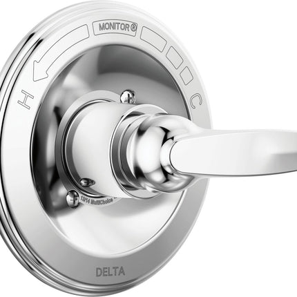 Delta Foundations 13 Series Single-Function Valve Trim Kit, Chrome Handle Set for Shower Faucet System, Chrome BT13010 (Valve Not Included)