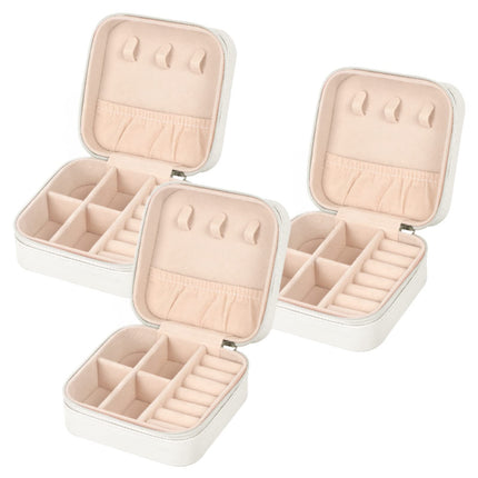 MFXIP Travel Jewelry Case Small Jewelry Box Jewelry Organizer Storage Case Portable PU Leather Mini Jewelry Travel Case for Girls Womens Earring, Necklace, Rings,Bracelets