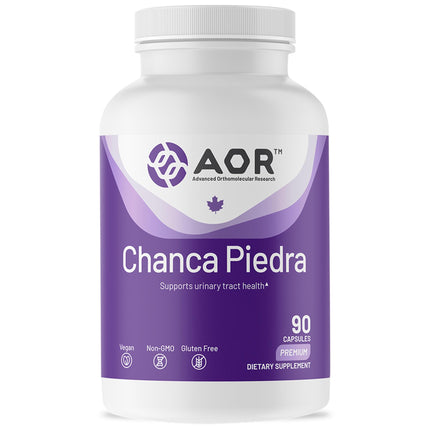 AOR Chanca Piedra 500mg 90 Vegan Capsules, 90-Day Supply Herbal Supplement for Urinary Tract & Fluid Balance, Gluten-Free, Non-GMO