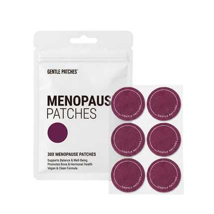 Gentle Patches Menopause Relief Patches for Night Sweats & Hot Flashes - Natural Hormone Balance Support for Women - Herbal Perimenopause Patch with Black Cohosh & Red Clover - 30 Day Supply