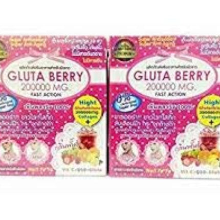 2Box Gluta Berry 200000 mg Drink PUNCH skin food Reduce freckles Whitening Skin Fast action 10pcs./Box. …