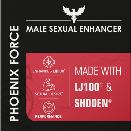 Herbal Supplement Sex Pills for Men – Last Longer in Bed and Enhance Erection Sensitivity – Includes Lab-Tested LJ100 Tongkat Ali & Shoden Ashwagandha – 5 Doses for Men Aged 25-60 – Phoenix Force