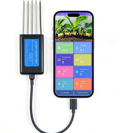 8 in 1 Soil Tester, Nitrogen, Phosphorus, Potassium Npk Tester, Ph, Moisture, Nutrient Conductivity, Ec Meter,High Accuracy Digital Sensitive,Soil Fertility Test
