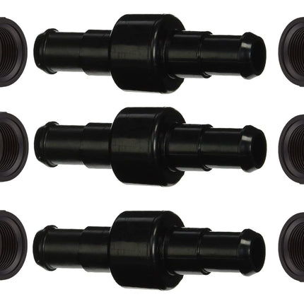 Amptyhub 3900 Sport, 280, 380 Pool Cleaner Hose Swivel D21 Replacement For Zodiac Polaris 3900 Sport, 280 Black Max F5B, TR35P Pool Cleaners (3 Pack)