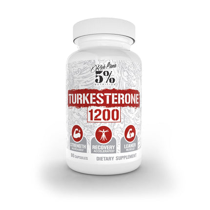 5% Nutrition Turkesterone 1200mg | Max Purity & Absorption | Complexed with Astragin, Cyclodextrin & Naringin | 90 Capsules (1 Month Supply)