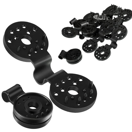 Maitys 100 Pcs Shade Cloth Clips Sunscreen Net Clips Black Plastic Sunshade Clip Greenhouse Shade Cloth Fix Clamp for Anti Bird Netting Garden Netting Patio Agricultural UV Resistant Accessories