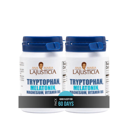 ANA MARIA LAJUSTICIA TRYPTOPHAN,MELATONIN, Magnesium,Vitamin B6-60TABS (2)