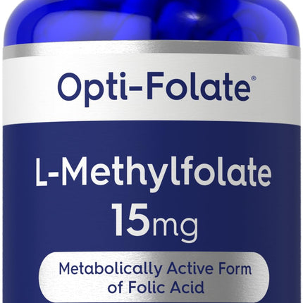 Carlyle L Methylfolate 15mg | 120 Capsules | Value Size | Max Potency | Optimized and Activated | Non-GMO, Gluten Free Supplement | Methyl Folate, 5-MTHF | by Opti-Folate