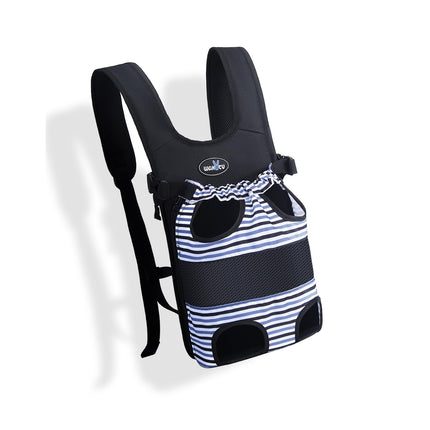 Wakytu Pet Carrier Backpack, Pet Front Dog Carrier Backpacks, Adjustable Pet Front Cat Dog Carrier Backpack Travel Bag, Legs Out, Easy-Fit for Traveling Hiking Camping for Small Cats Dogs