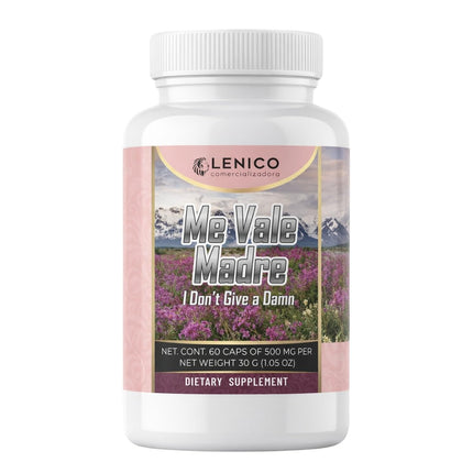 Lenico Me Vale Madre Capsules 60 Count Herbal Supplement with Valerian Root, Passionflower and Linden Extract, Botanical Formula for Relaxation and General Wellness