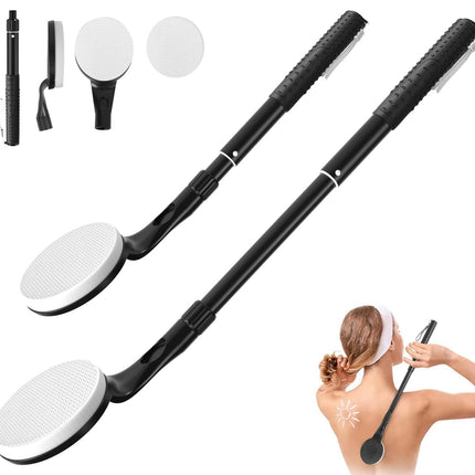 Lotion Applicator for Back, 25.7'' Long Handle Back Lotion Applicator, Easy Reach and Washable, Suitable for Use by Men and Women