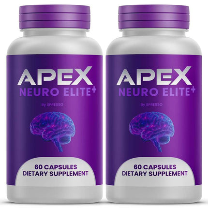 (2 Pack) Apex Neuro Elite Capsules, Official ApexNeuro Supplement Pills with Premium Ingredients, Advanced Formula Support for Overall Health & Wellness Reviews (120 Capsules)