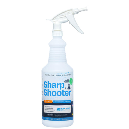 Sharpshooter Trash Can Cleaner, Odor Eliminator & Degreaser, Citrus, 32 Oz