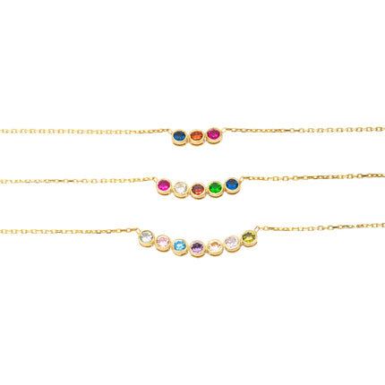 SilveristicJewelry 925 Sterling Silver Birthstone Necklace for Women – Personalized Dainty Necklace, Gift for Mom, Grandma, or Her, Birthday Gift, Birthstone Jewelry for Women