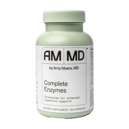Amy Myers MD Complete Enzymes - Gut Care & Digestive Health Support Supplement - Daily Healthy Microbiome Support Nutritional Supplement - 120 Capsules