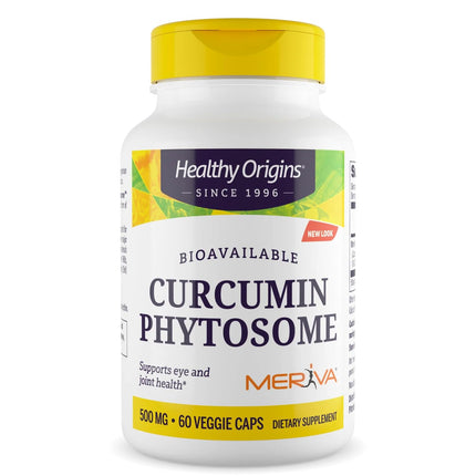 Healthy Origins Curcumin Phytosome 500 mg, 60 Veggie Capsules - Featuring Meriva-SF High Absorption Soy-Free Turmeric Extract - Supports Joint Health & Antioxidant Function - 2 Month Supply