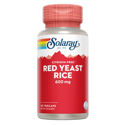 Red Yeast Rice 600mg Solaray 120 VCaps