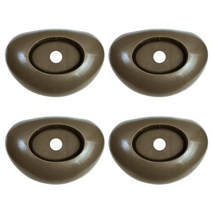 4-Pack Leg End Caps Footings 5 1/4" x 3 5/8"x1" for Frame Vertical Legs 2.5" x 1.75", Leg Caps Compatible with Coleman 18ft x 48in, 24ft x 52in, 22ft x 52in Round Above Ground Pool Foot Supports