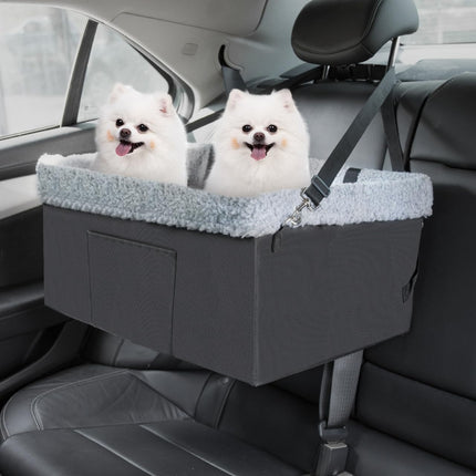 MARSLABO Dog Car Seats for Small Dogs, Upgrade Dog Booster Seat with Metal Frame Construction with Double-Layer Oxford, Perfect for Small Pets up to 20lbs