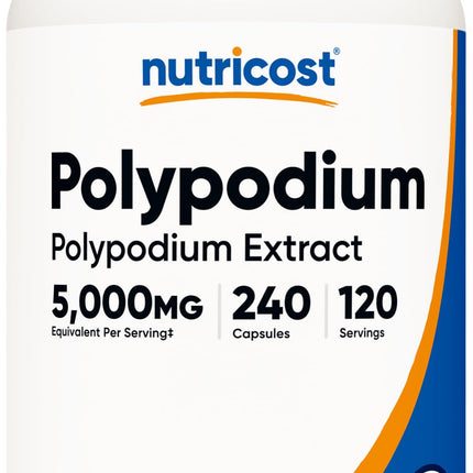 Nutricost Polypodium Leucotomos Extract 240 Capsules for 120 Servings - Vegan, GMO-Free, Gluten-Free