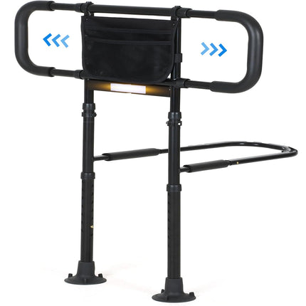 Bed Rails for Elderly Adults Safety, Elderly Assistance Products, Bed Rails for Seniors with Non-Slip Handles, Motion Sensor Light Fits King, Queen, Full, Twin (Compatible with Bed Frames 13.2"-19.7")