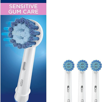 Oral-B Sensitive Gum Care Electric Toothbrush Replacement Brush Heads Refill, 3 Count