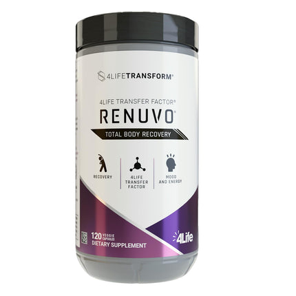 4Life Transform Renuvo - Recovery Supplement with Schisandra, Rhaponticum, Green Tea, Supports Daily Balance, Energy, and Cognitive Clarity - 120 Veggie Capsules