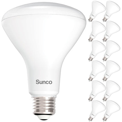 Sunco 12 Pack BR30 Light Bulbs LED, Recessed Can Light Bulbs, Indoor Flood Bulb, 850 LM, 11W (65W Equivalent), 2700K Soft White, Dimmable, E26 Base, for Home, Kitchen, Bedroom UL