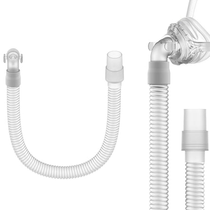 Replacement Tube Assembly for Wisp Nasal Mask, IBEET Short Tube for Wisp Connecting Hose, Replacement CPAP Accessories - Quick Release & 360-Degree Rotatable