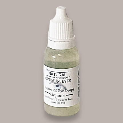 Organic Castor Oil Eye Drops FMN Natural Apothecary 100% Pure Cold Pressed Hexane Free Soothes Dry Irritated Eyes Provides Deep Hydration and Moisture Gentle and Safe for Daily Eye Care